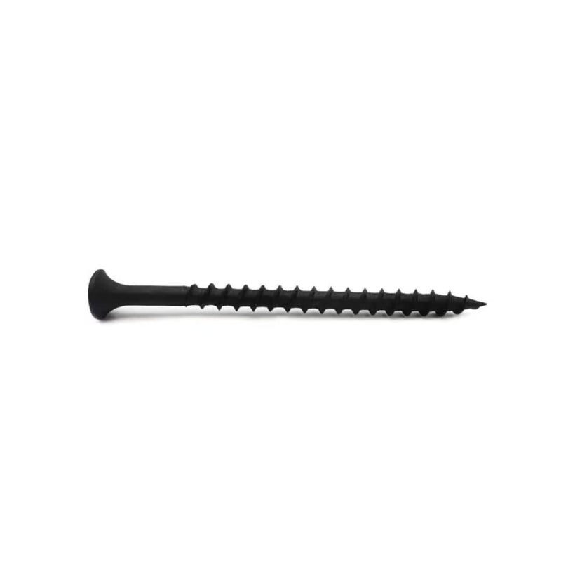 zcfochi Screws #8 x 3 Drywall Screws 120PCS Coarse Thread Sheetrock Wood Screws with Phillips Drive,1 LBS Flat Truss Head Self Tapping Screws Black Phosphate Coated Stainless Fast Self Tapping - Image 1